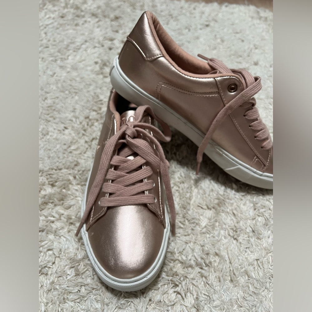 Ralph Lauren Rose Gold Sneakers